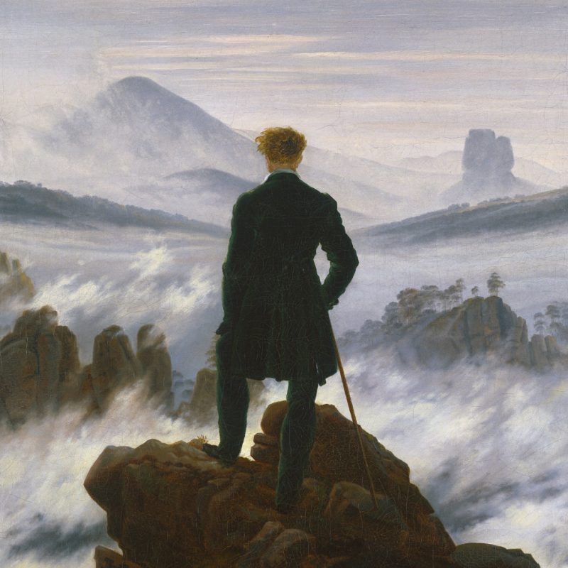 Wanderer above the Sea of Fog by Caspar David Friedrich, 1818